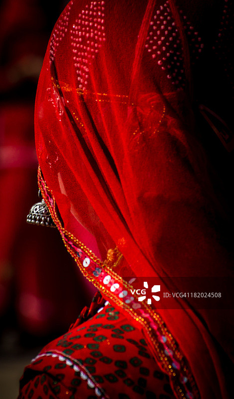 拉贾斯坦邦的红色之美图片素材