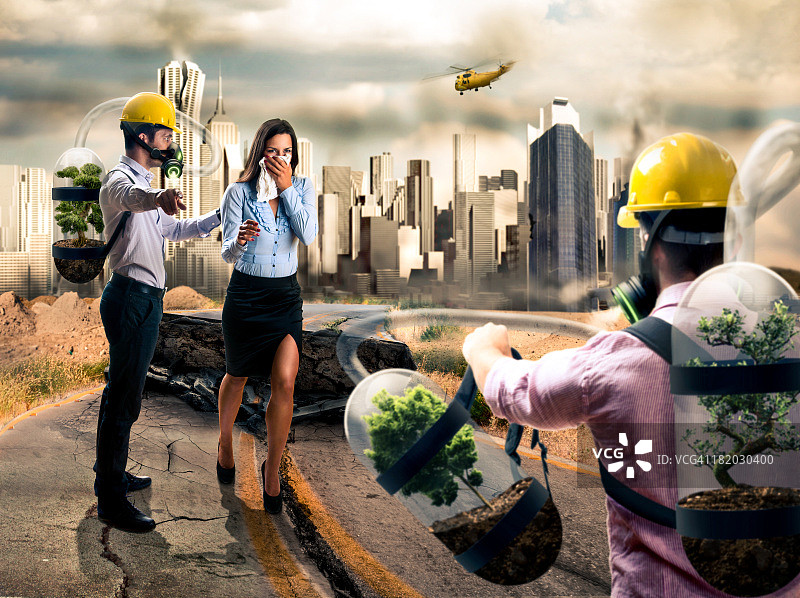 空气污染图片素材