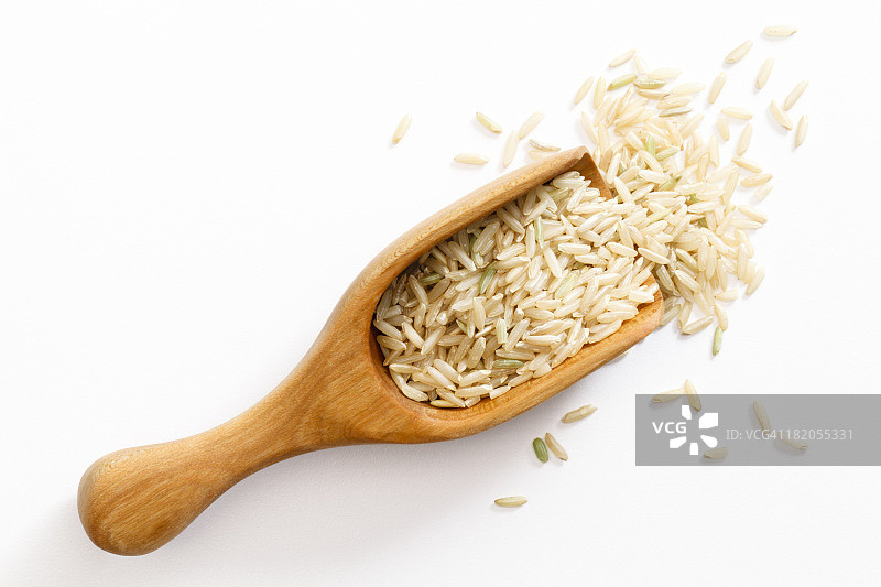 棕色长粒米图片素材