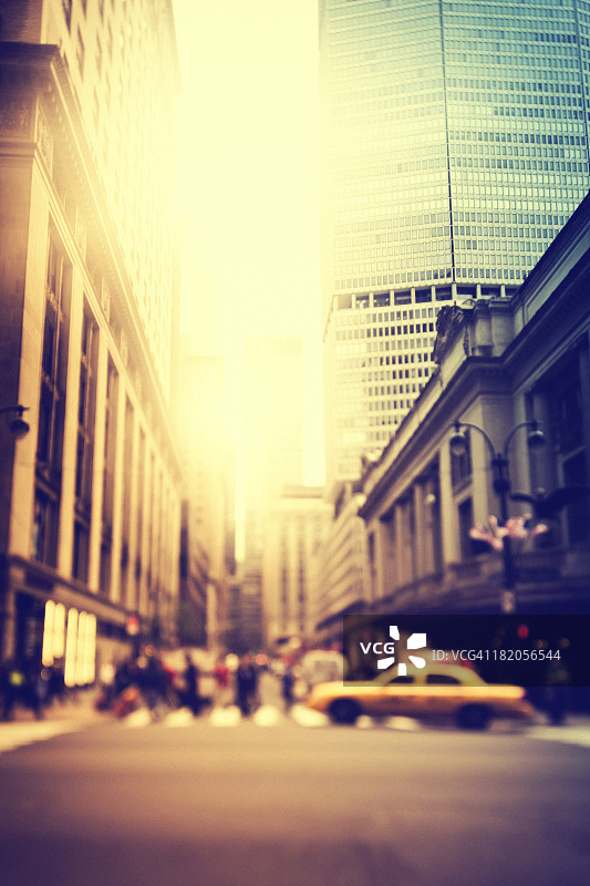 纽约市街道的滤镜照片图片素材