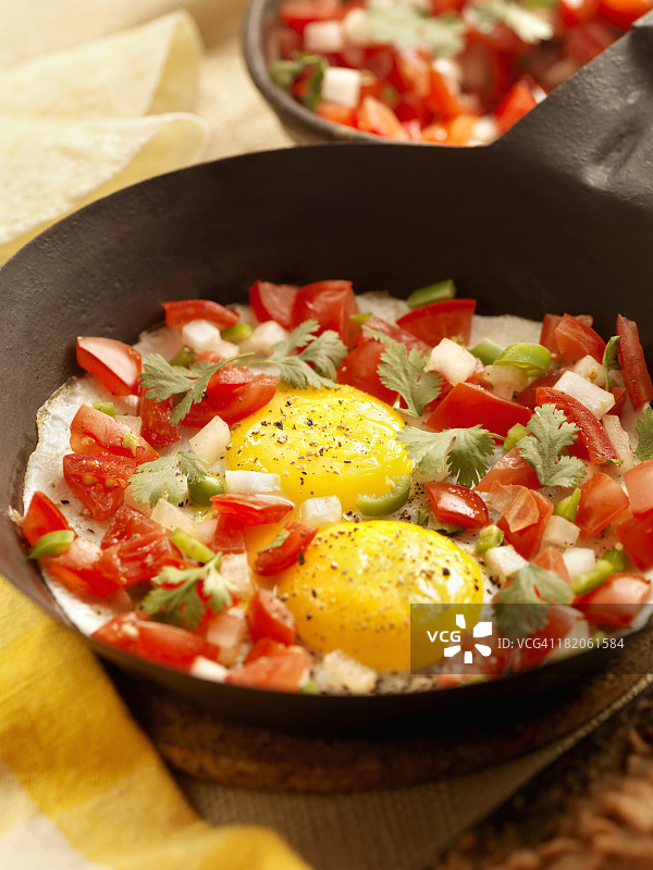 墨西哥农场风味鸡蛋图片素材
