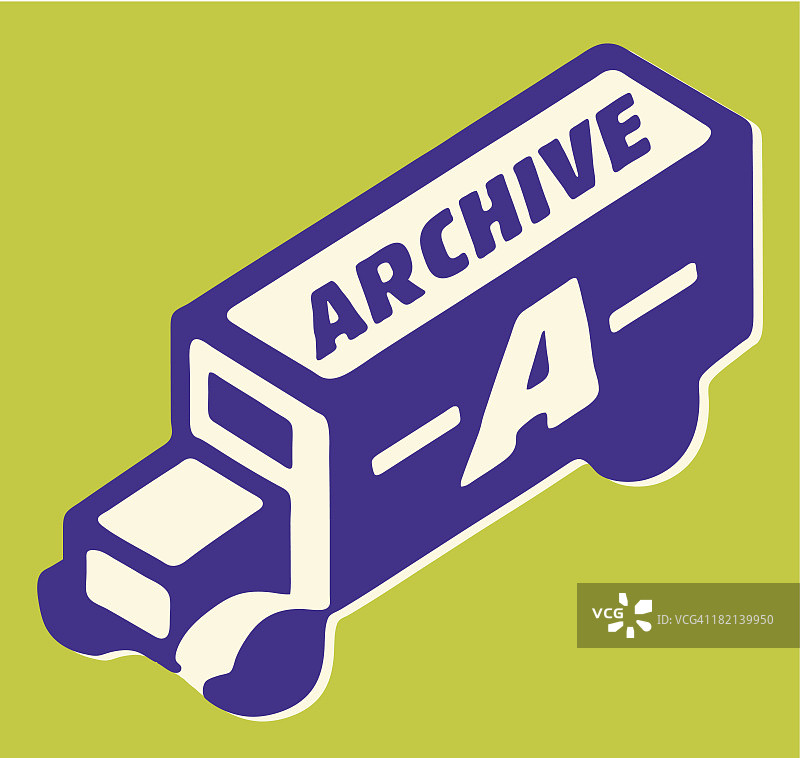 档案卡车图片素材