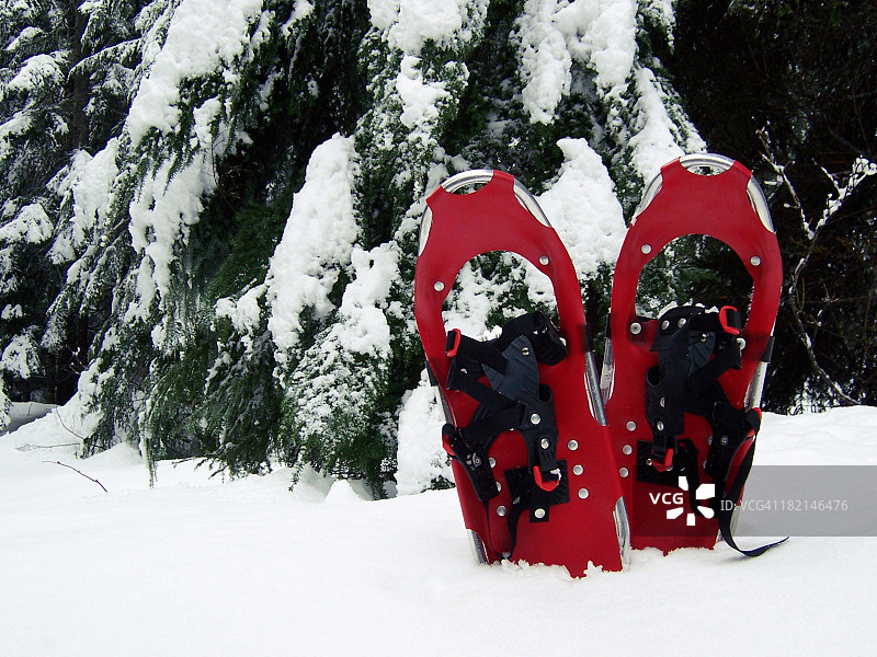 红色雪鞋2图片素材