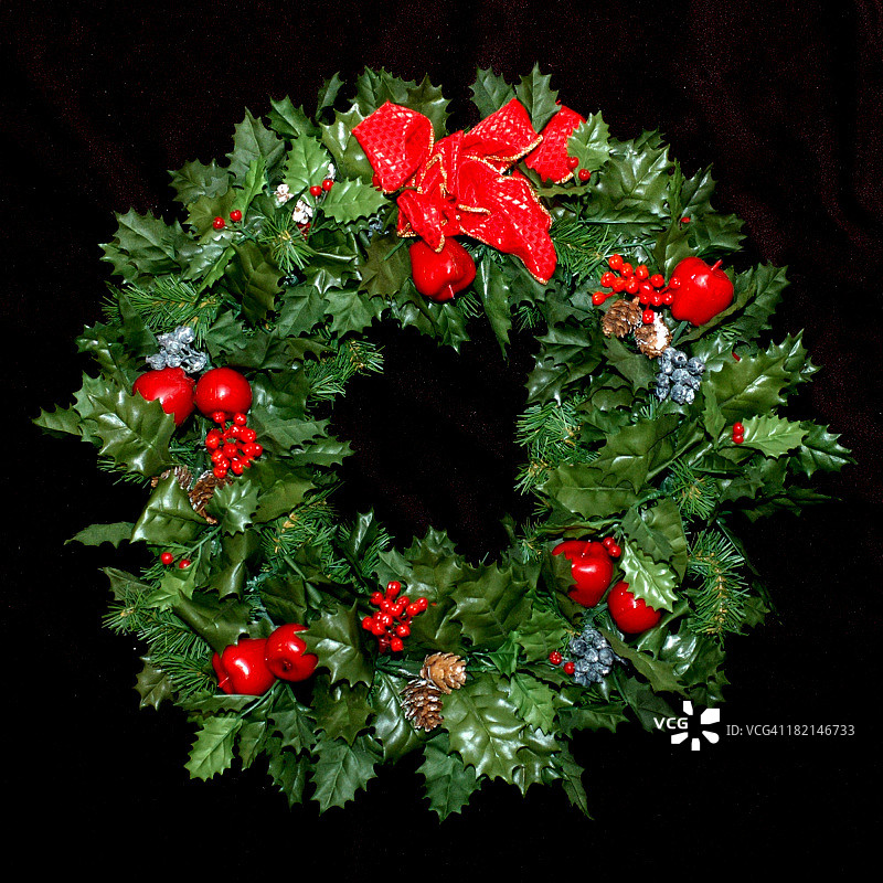 圣诞花环图片素材