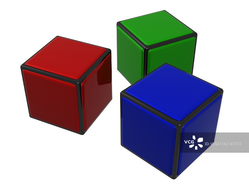 彩色方块图片素材