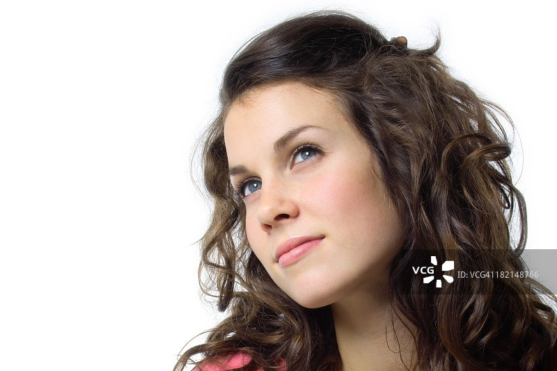 乐观的年轻女人图片素材