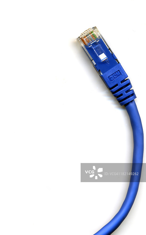 蓝色电缆图片素材