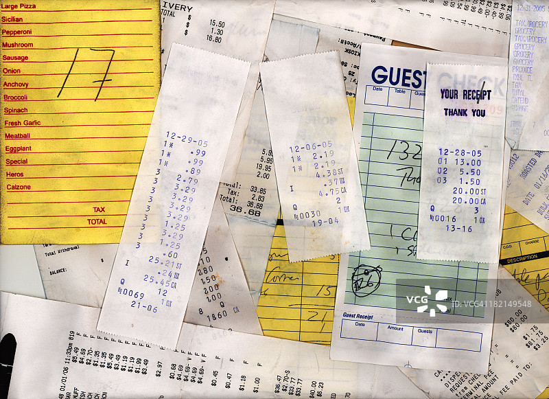 收据图片素材