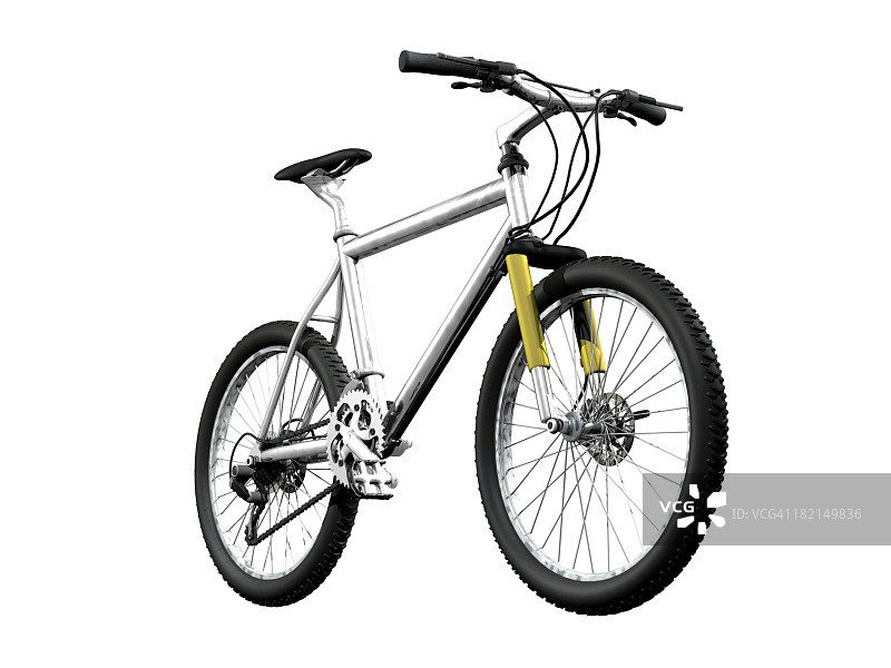 山地自行车前部图片素材