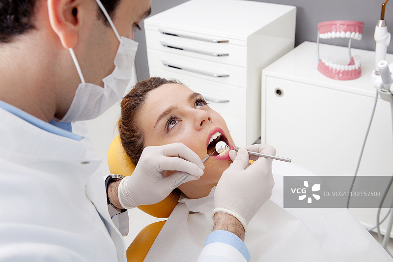 牙科检查图片素材