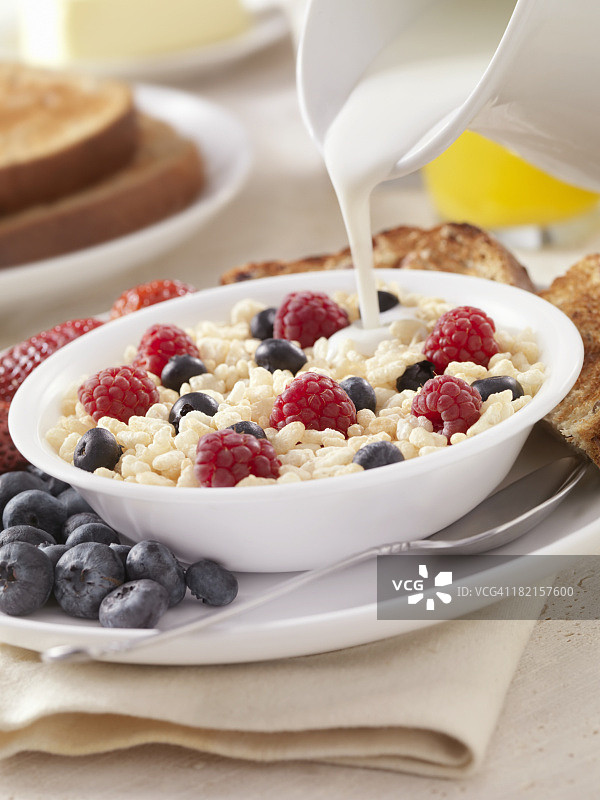 脆米早餐麦片图片素材