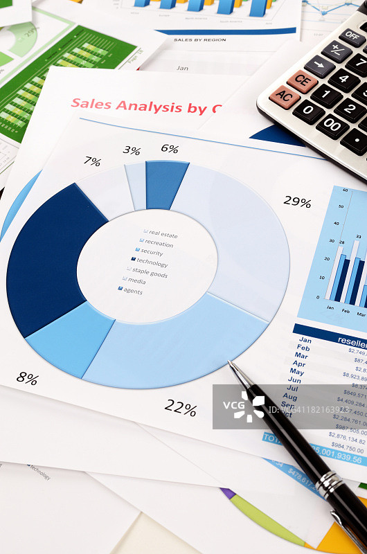 财务数据分析图片素材