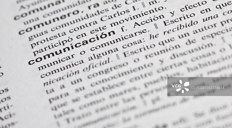 用西班牙语解释交流图片素材