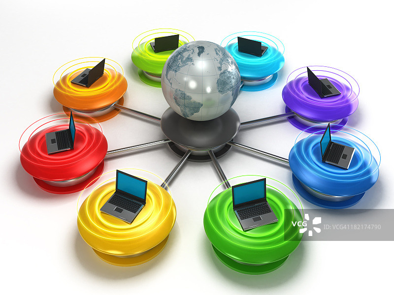 全球网络示意图图片素材