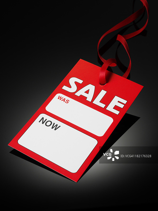 红色促销标签图片素材