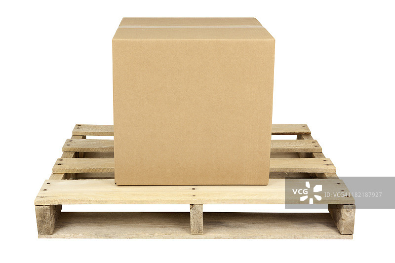 货运托盘上的箱子图片素材