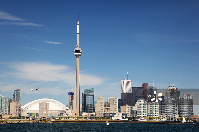 多伦多市中心夏季城市风光图片素材