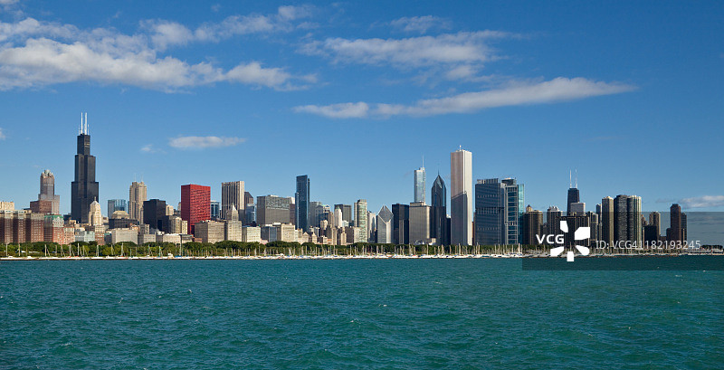 芝加哥全景图片素材