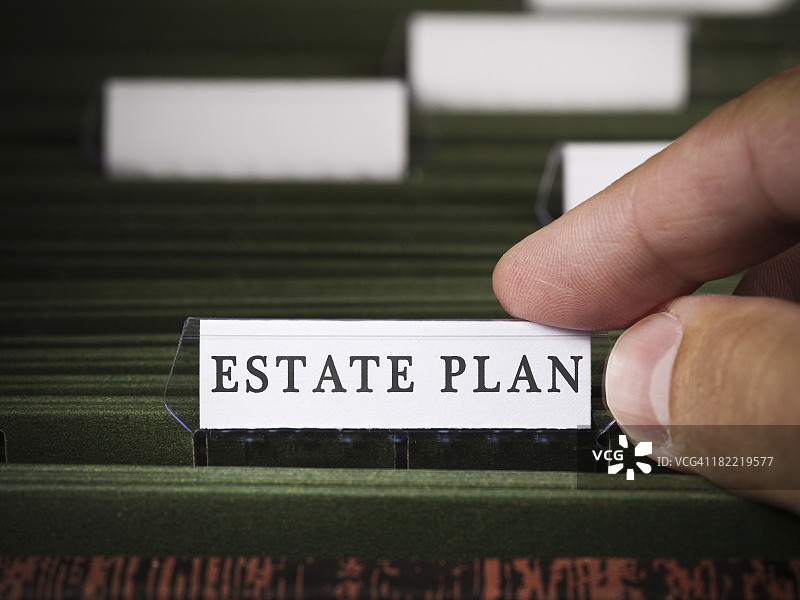 文件柜中的庄园规划文件图片素材