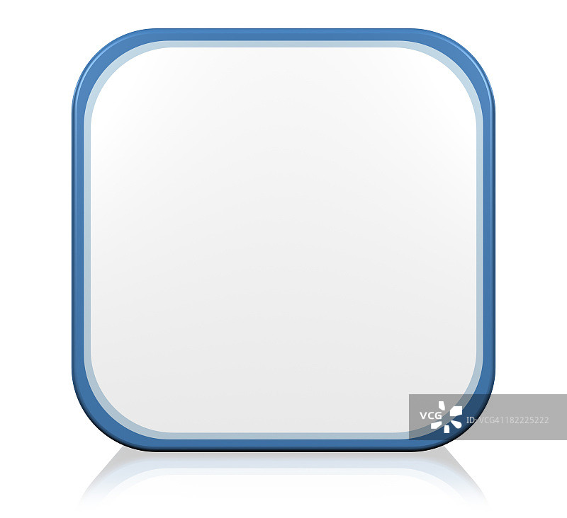 蓝色空白图标图片素材