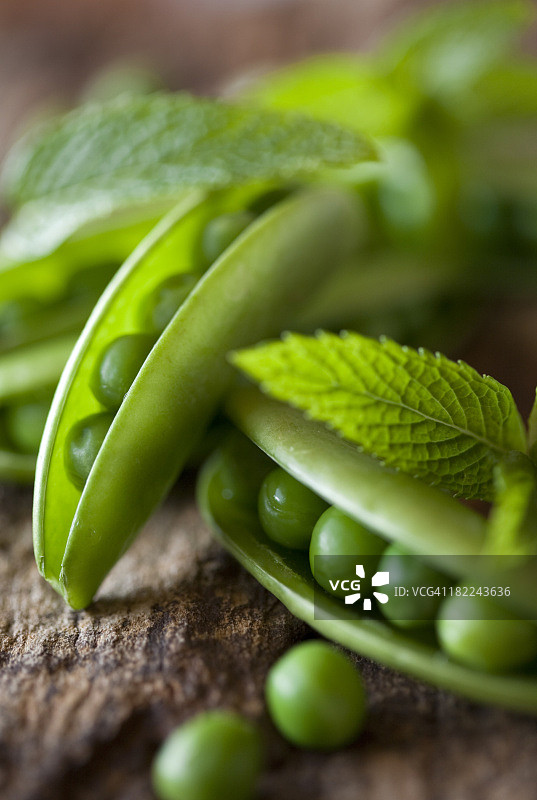 豌豆和薄荷图片素材