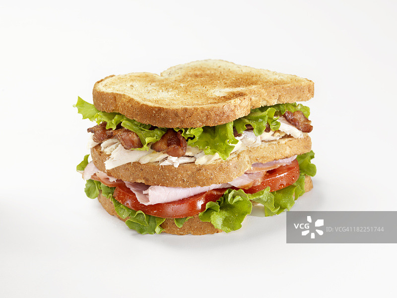 烤俱乐部三明治图片素材