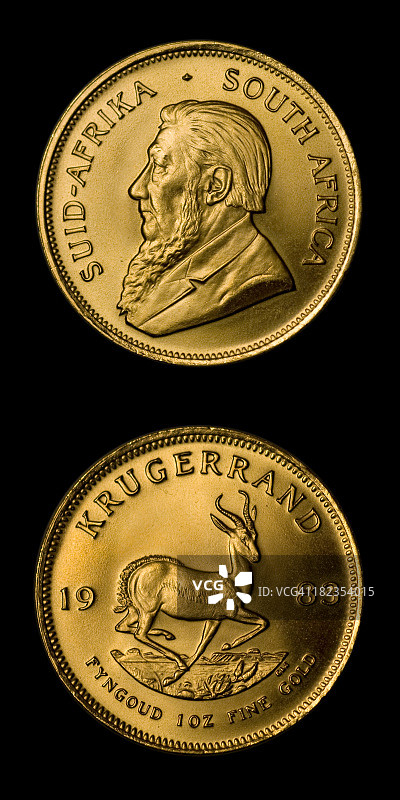 南非克鲁格金币图片素材
