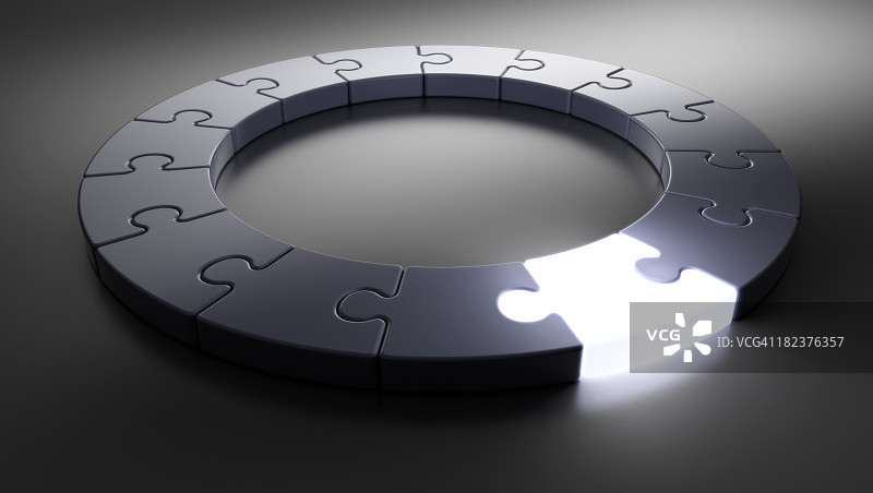 发光拼图戒指图片素材