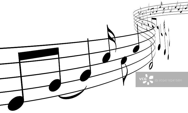 2.5D跳舞的音符图片素材