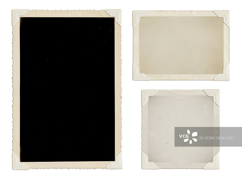 带白色边角的复古照片图片素材