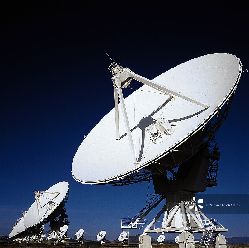 新墨西哥州索科罗的VLA射电望远镜图片素材