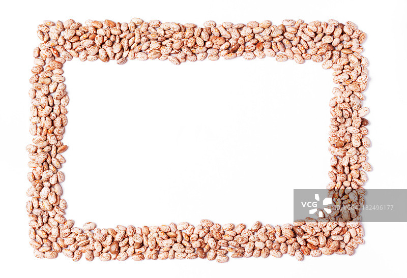 品脱豆的长方形食物框架图片素材