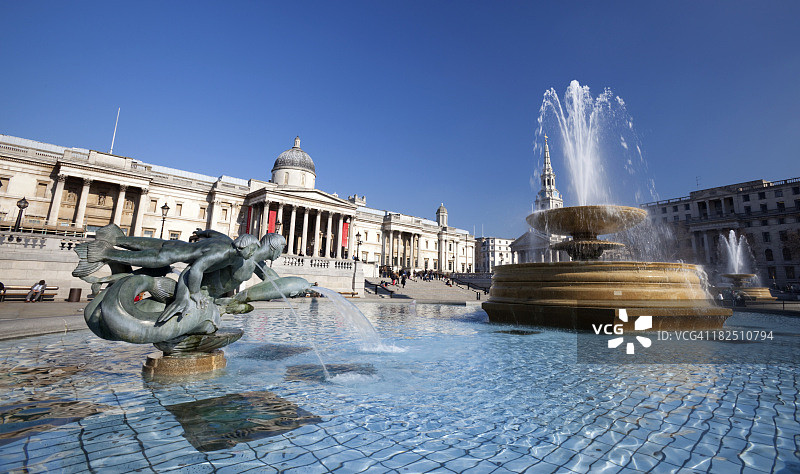 国家美术馆喷泉图片素材