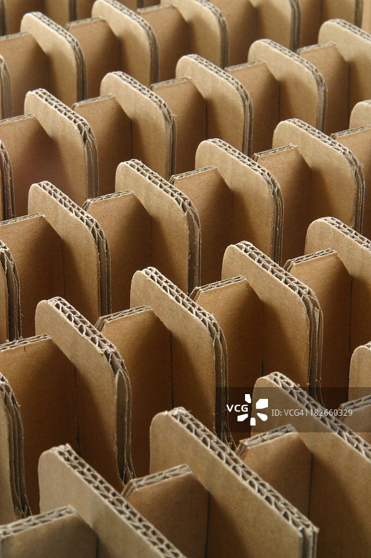 瓦楞纸板的峰谷图片素材