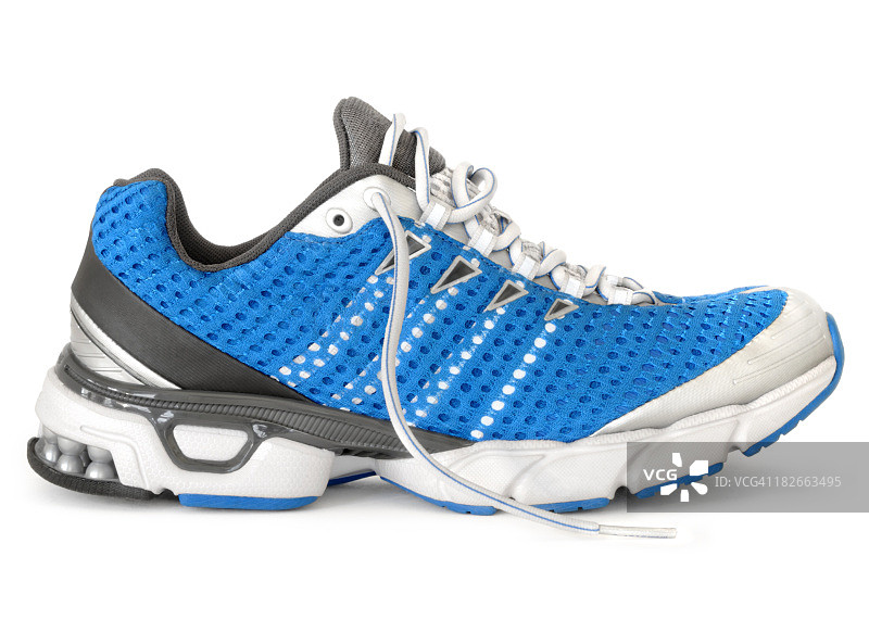 男士蓝白黑灰跑步运动鞋图片素材