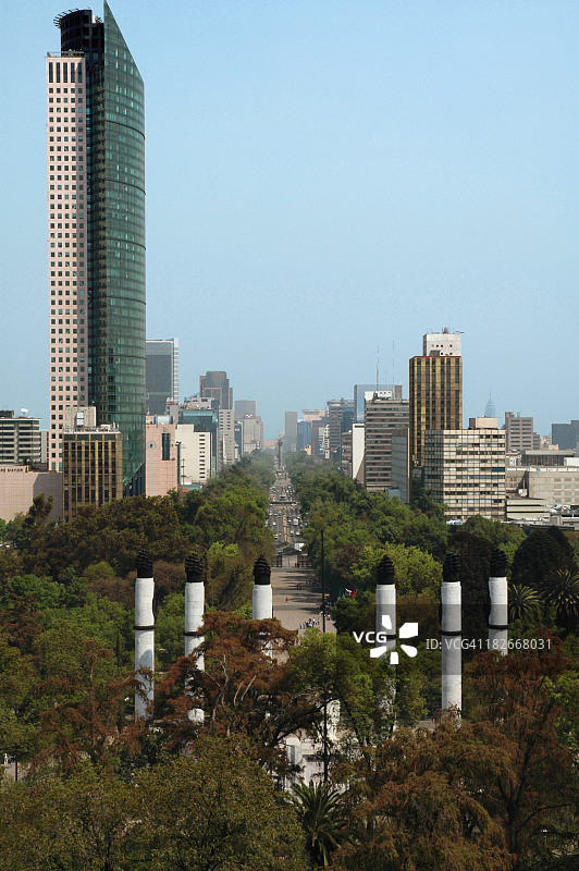墨西哥城改革大道图片素材