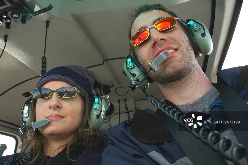 直升机乘客图片素材