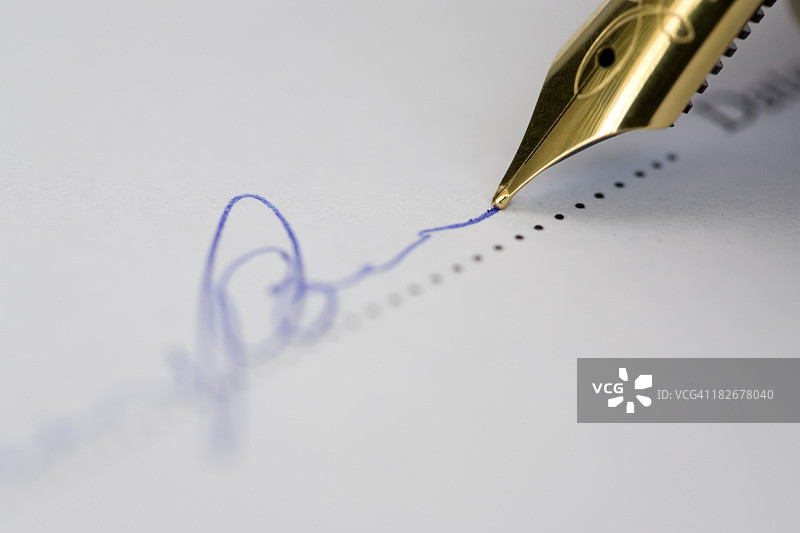 签署文件图片素材