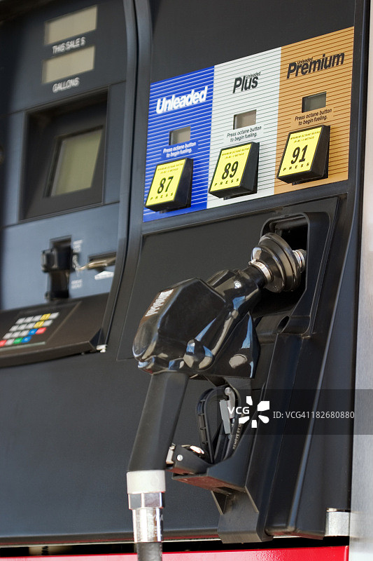 加油机特写图片素材