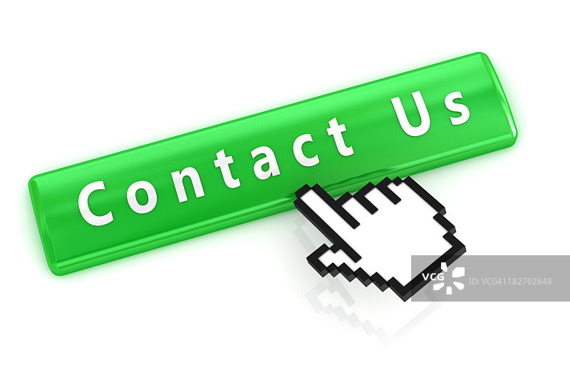 绿色“联系我们”按钮图片素材