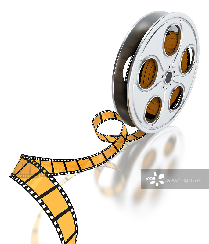 电影胶片盘图片素材