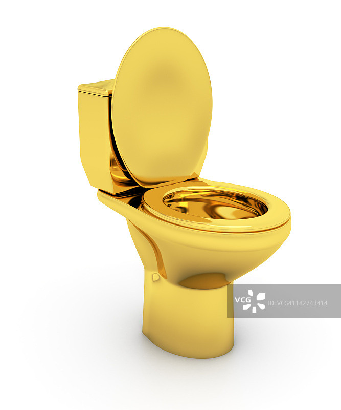 金色马桶图片素材