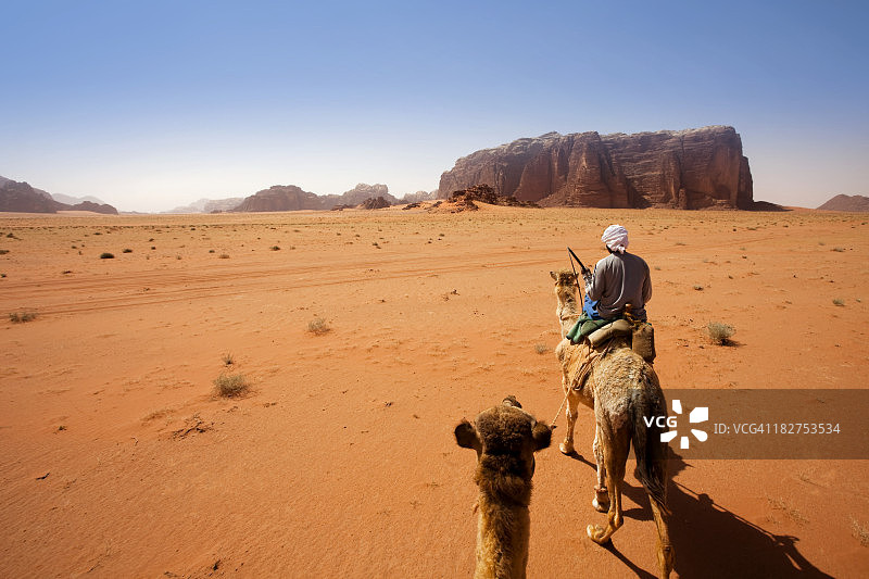 约旦瓦迪拉姆沙漠图片素材