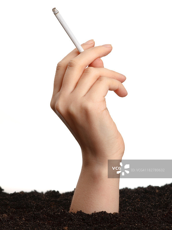 手持香烟图片素材