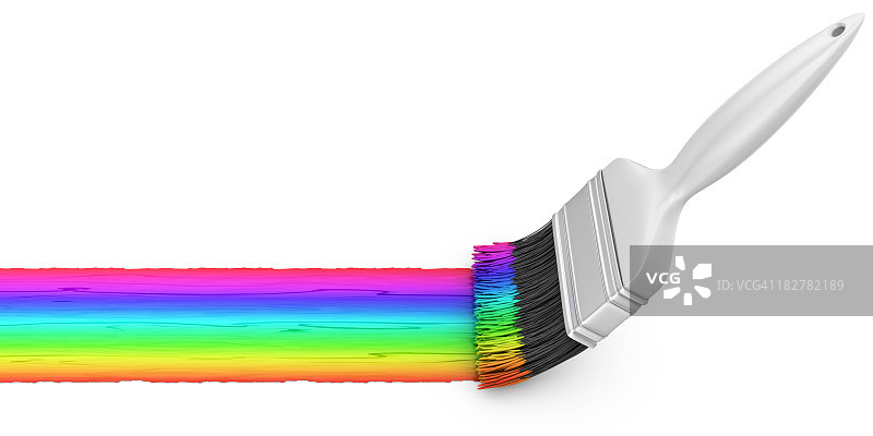 彩虹颜料图片素材