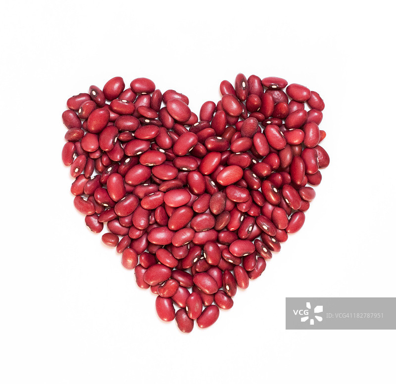 红腰豆心形图案图片素材