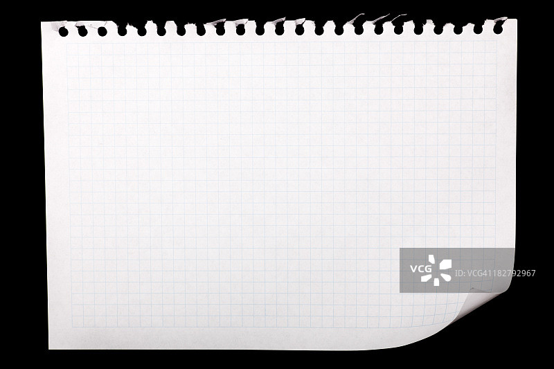 黑色背景下的记事本内页高清图图片素材