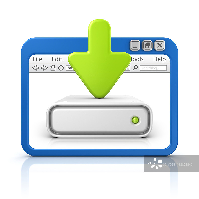 在浏览器中下载图片素材
