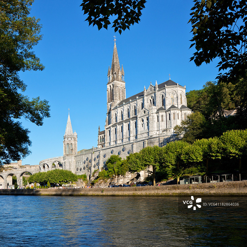 法国卢尔德大教堂图片素材
