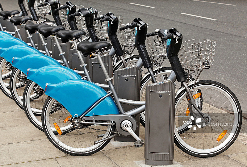 自行车租赁图片素材